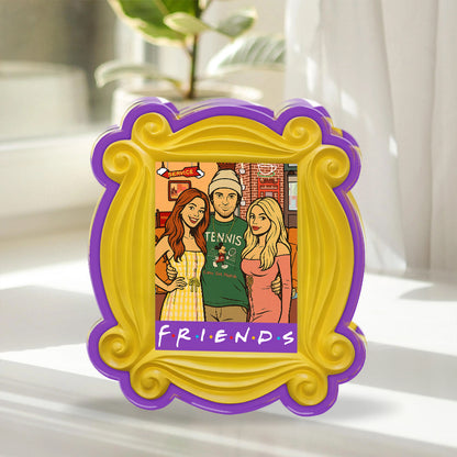 Friends - Custom Photo and Name Gift  - Custom Shape Acrylic Block Plaque