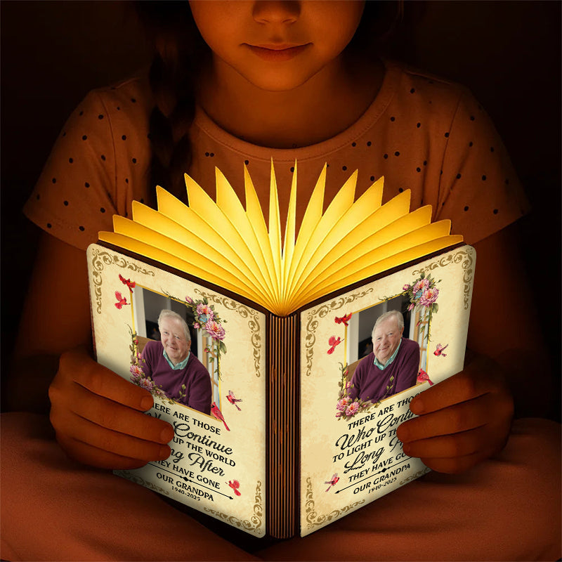 Light Up The World - Personalized Book Lamp - Memorial Gift