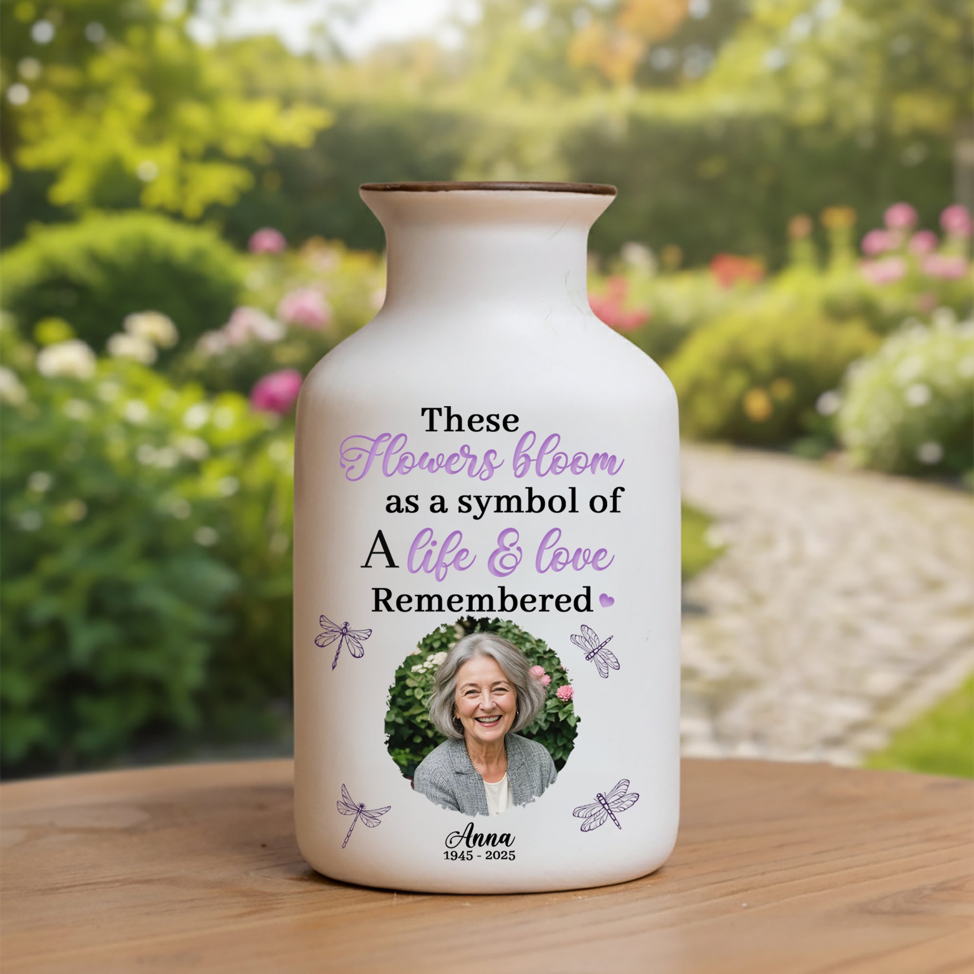 Someone We Love Is In Heaven - Personalized Elegant Ceramic Flower Pot Minimalist - Memorial Gift