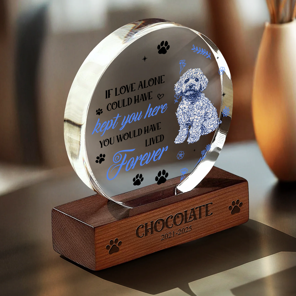 Your Love Lives On In My Heart - Personalized Acrylic Plaque