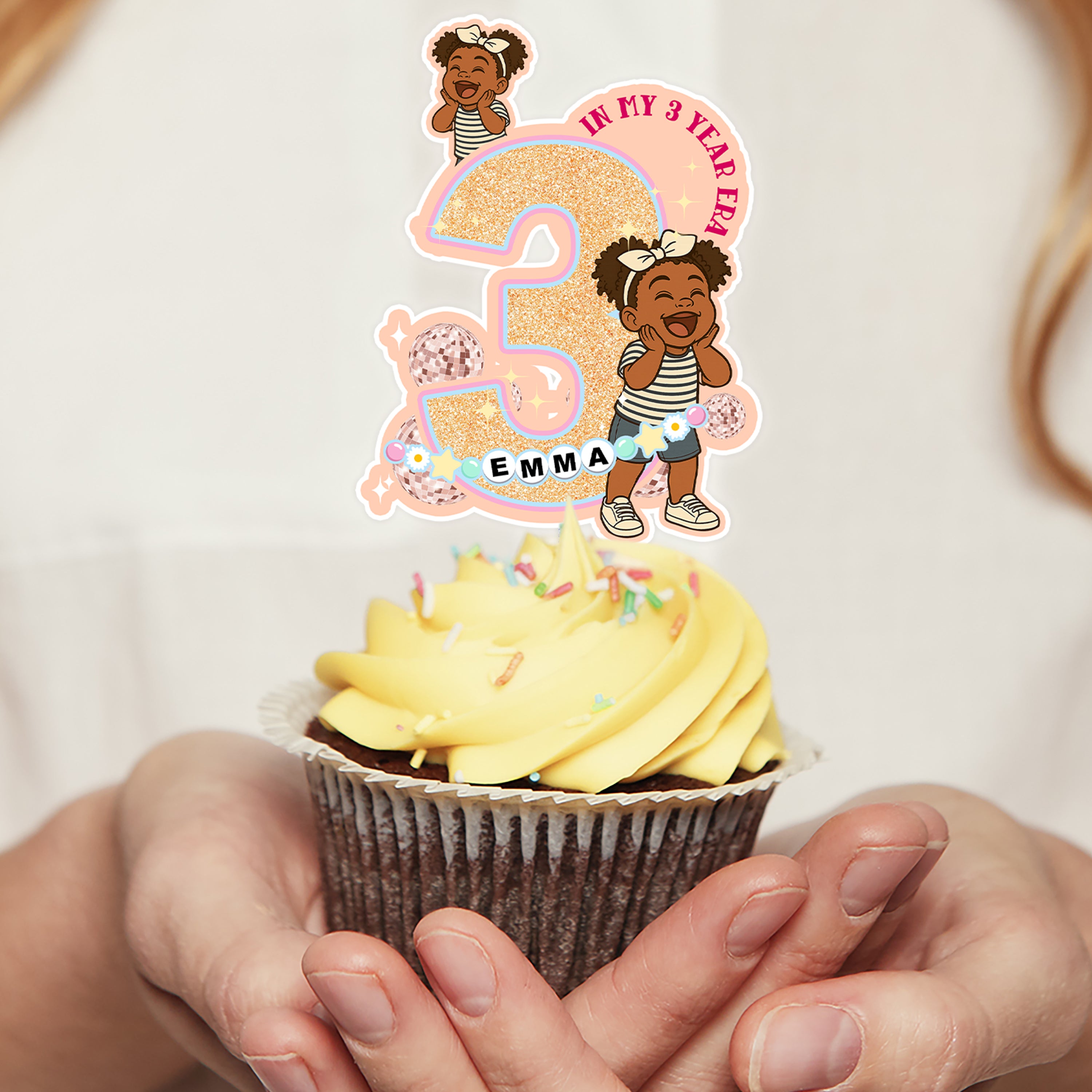 In My Birthday Era - Custom Birthday Party Face Cupcake Toppers, Graduation Decorations, Physical Product