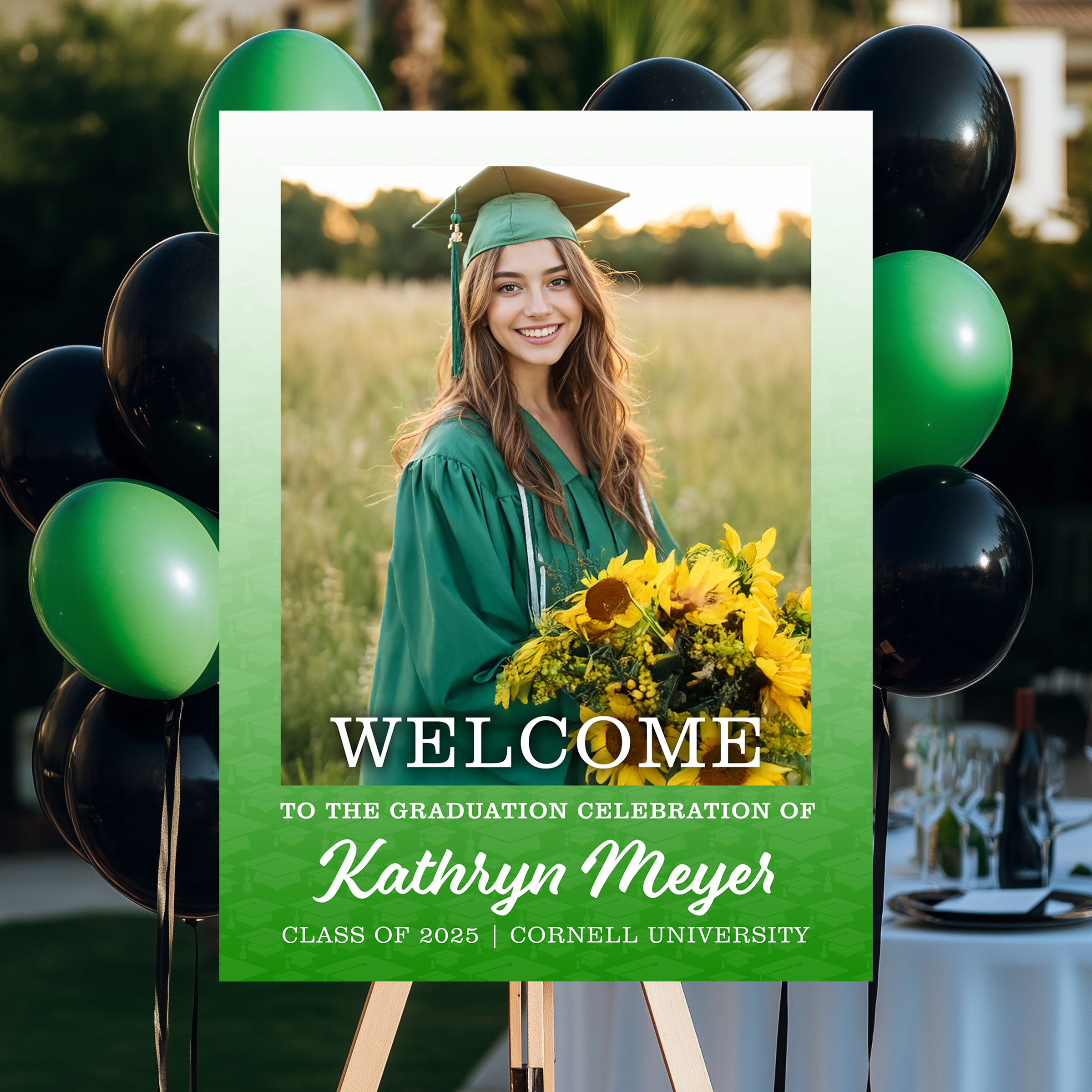 Welcome To The Graduation Celebration Welcome Sign Personalized Graduation Welcome Sign