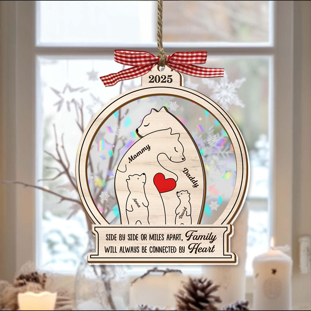 Family Love - Custom Name Hologram Ornament - Family Decoration