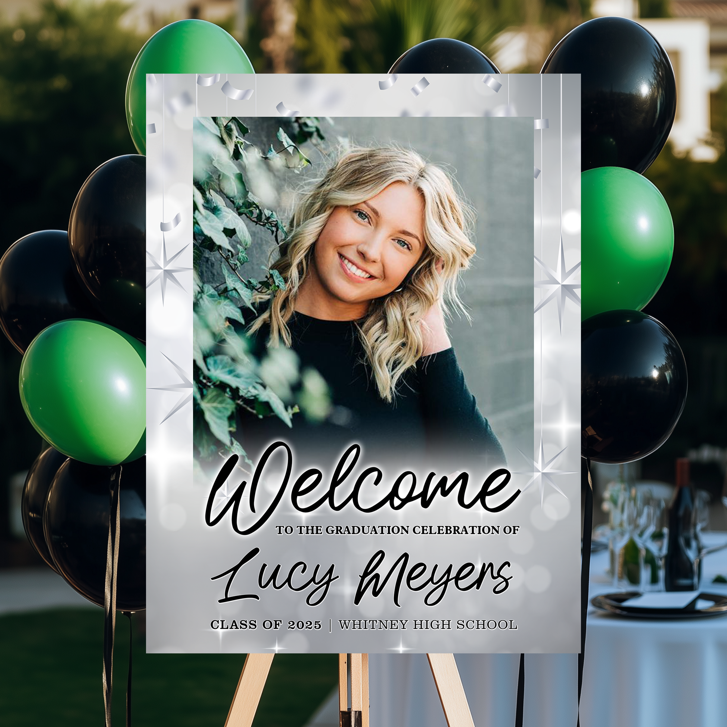 Personalized Grad Welcome Sign – Perfect Party Decoration