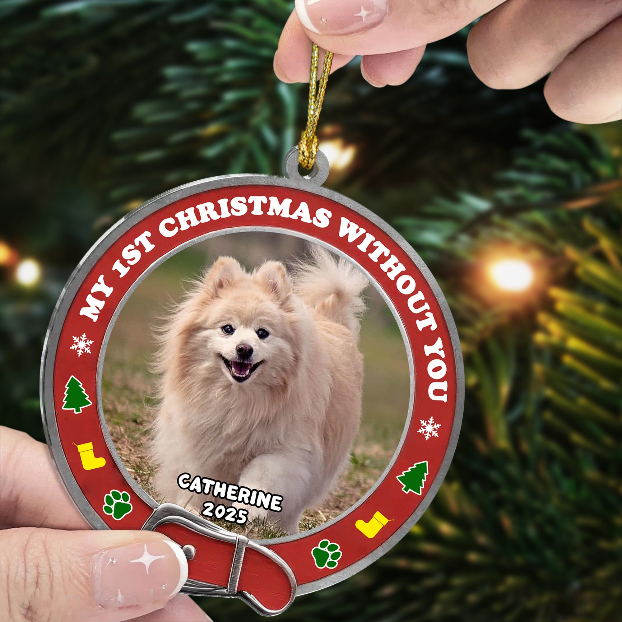 Custom Photo - Pet Lover Hologram Ornament - Family Decoration