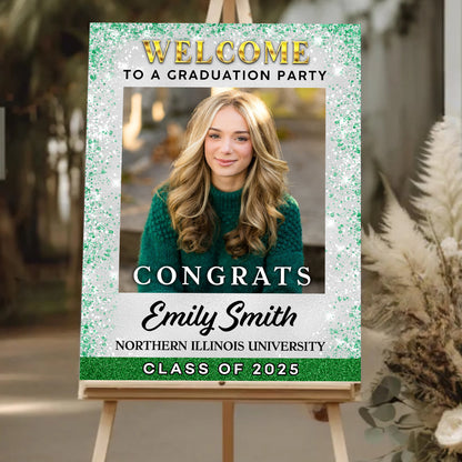 Graduation Welcome Sign - Custom Class Of 2025 Graduation Party Welcome Sign - Graduation Party Welcome Sign