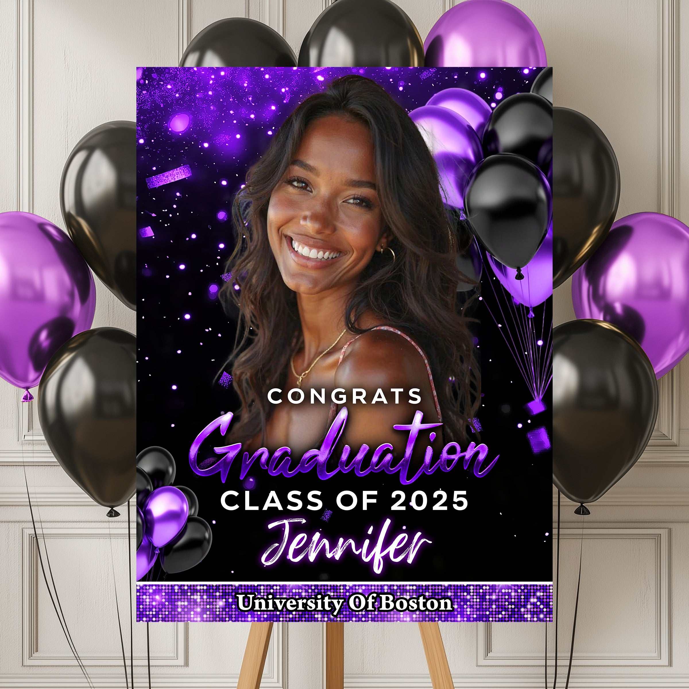Personalized Congrats Graduation Class Of 2025 Welcome Sign, Graduation Decor, Graduation Gift