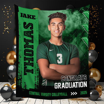 Personalized Congrats Graduation 2025 Backdrop – Custom Name & Photo Graduation Party Decorations