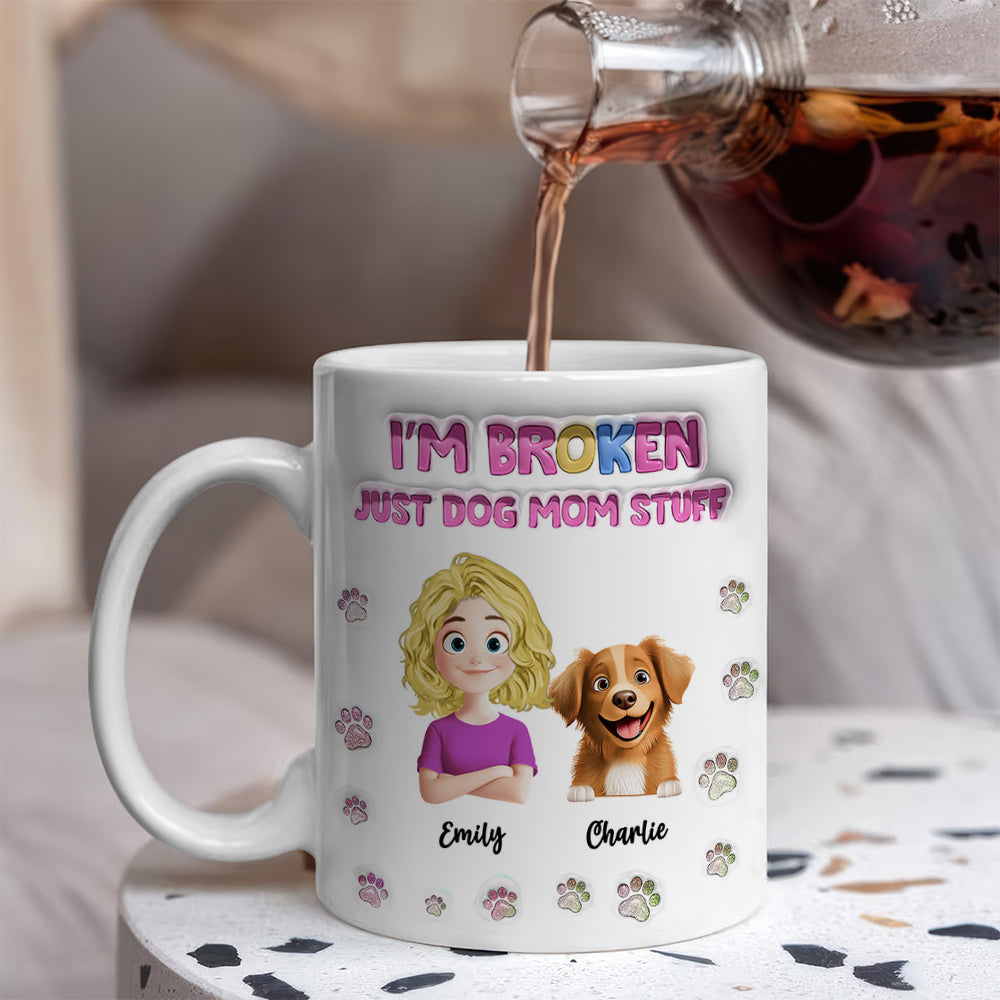 Just Dog Mom Stuff - Pet Lover Gift - Personalized Custom Mug