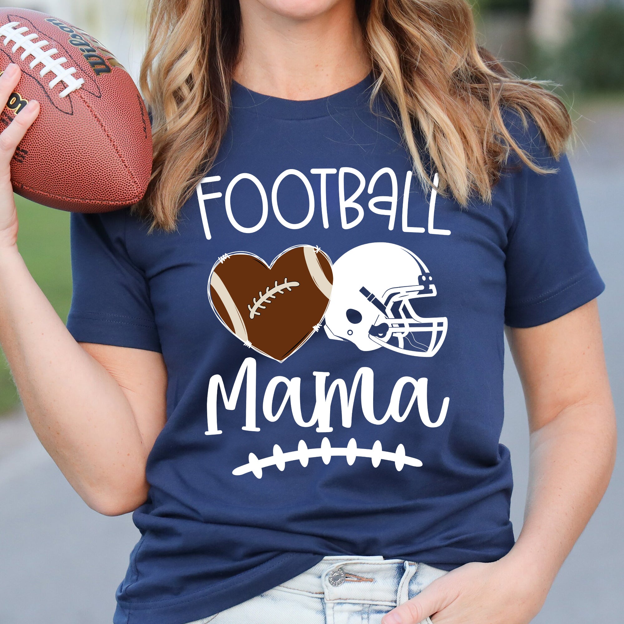 Football Grandma Mama  Shirt - Personalized Shirt Custom T-shirt