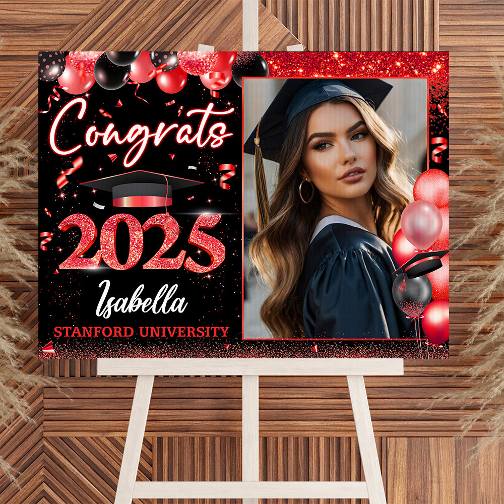 Congrats 2025 Lawn Sign Personalized Graduate 2025 Graduation Lawn Sign
