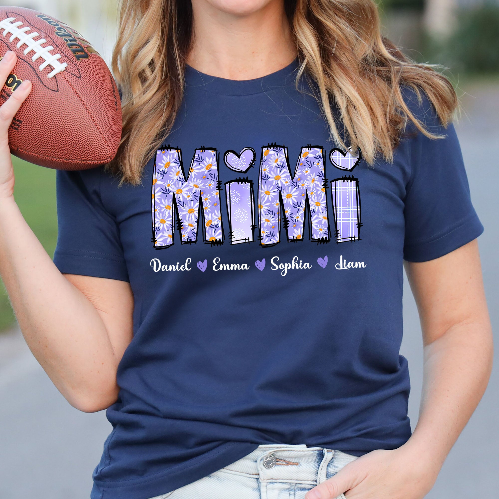 Custom Grandma Shirt With Names - Personalized Shirt Custom T-shirt - Mother Gift