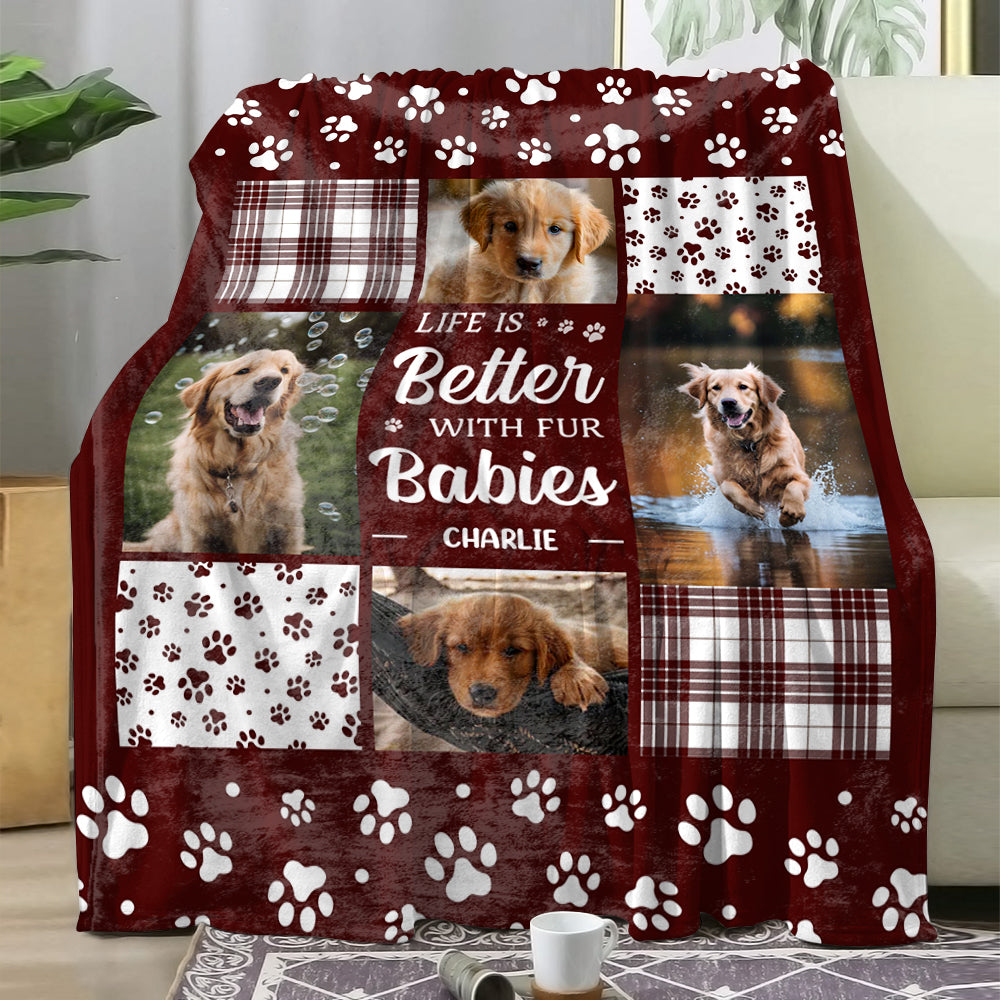 Fur Baby - Custom Pet Gift - Personalized Custom Pet Blanket