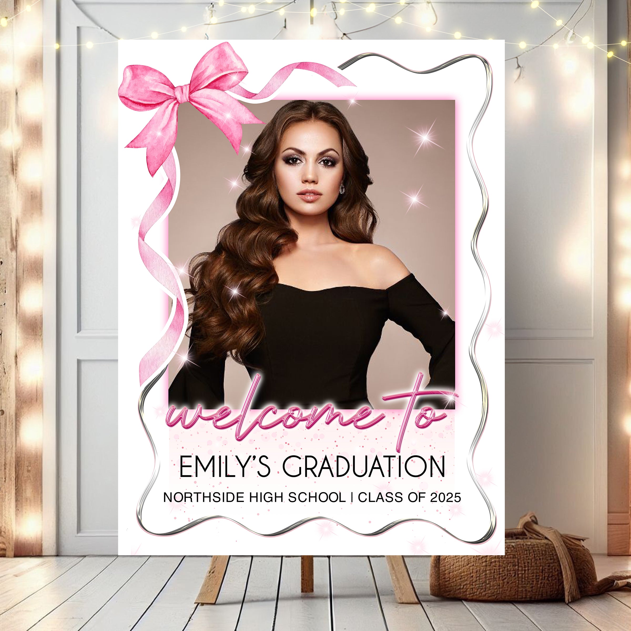 Graduation Class of 2025 Personalized Welcome Sign – Custom Grad Party Decor