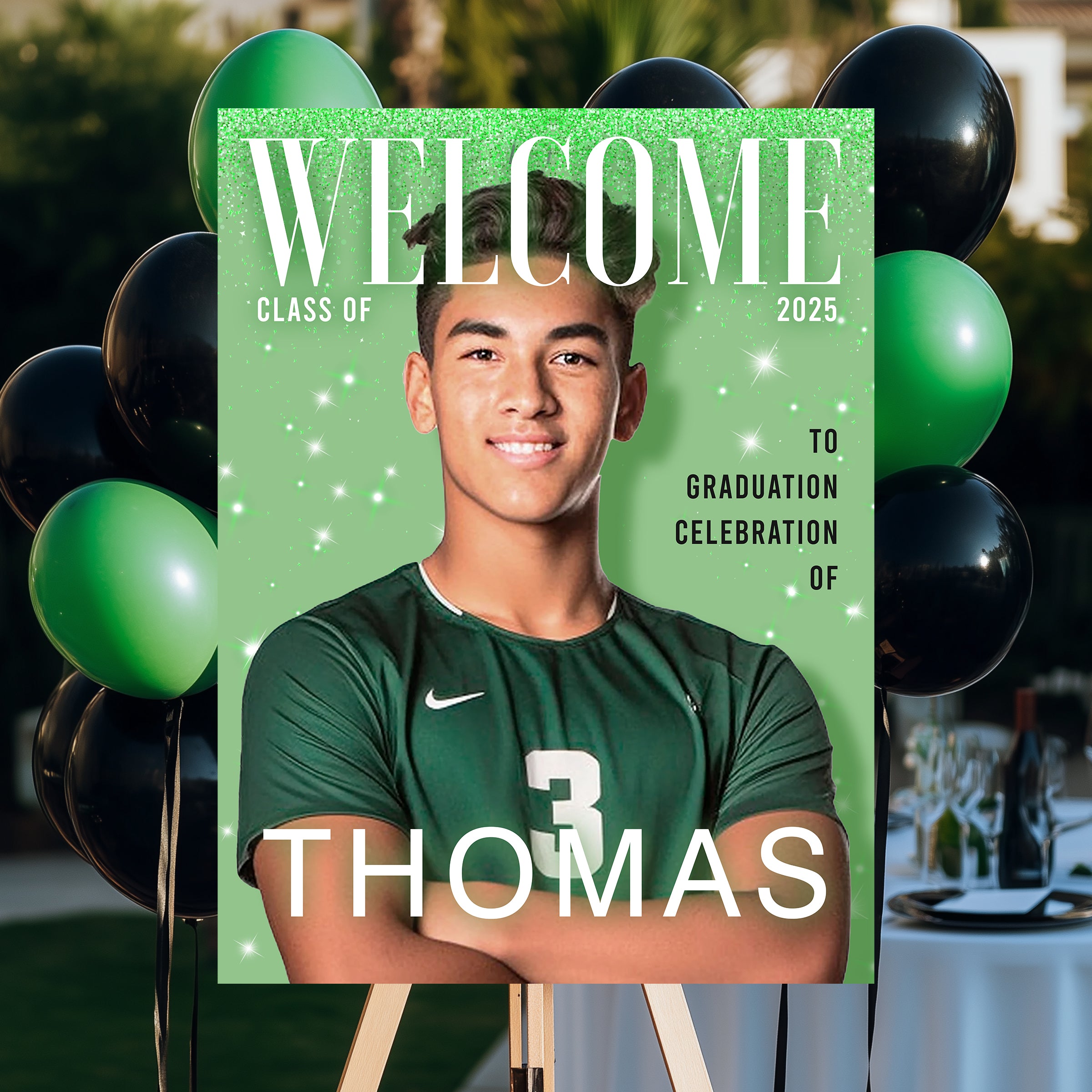 Personalized Graduation Party Welcome Sign – Welcome To The Celebration Of - Class Of 2025