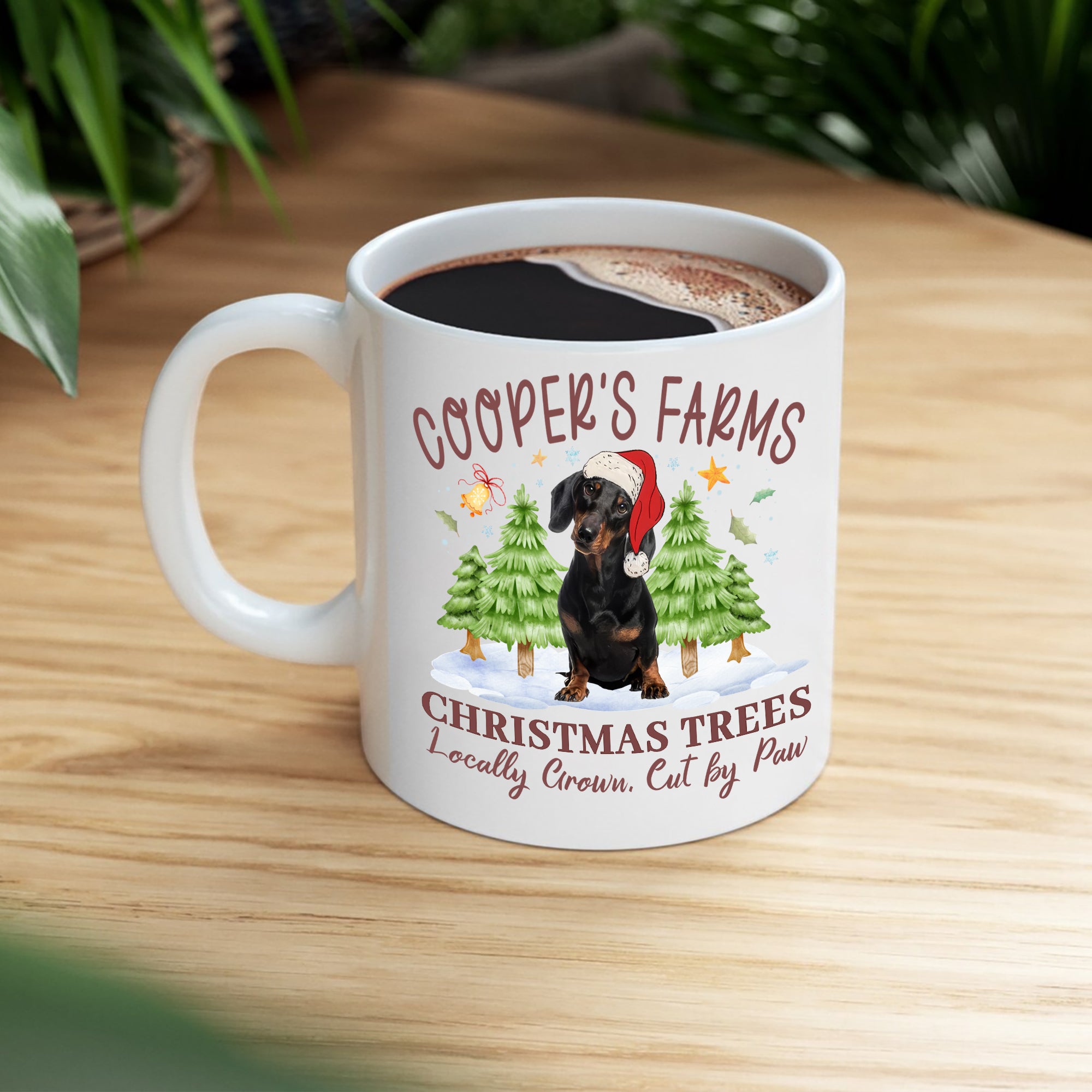 Dog Christmas - Custom Name and Photo - Personalized Mug for Dog Lover