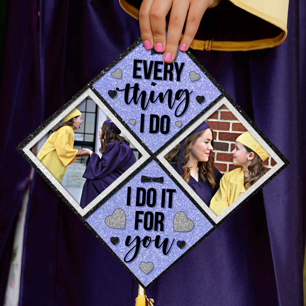 Personalized Photo Grad Cap Class Of 2025, Custom Graduation Cap Decoration