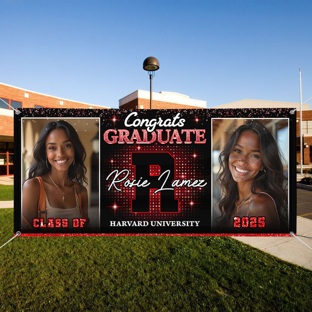 Custom Class of 2025 Graduation Banner – Perfect Party Decor & Keepsake