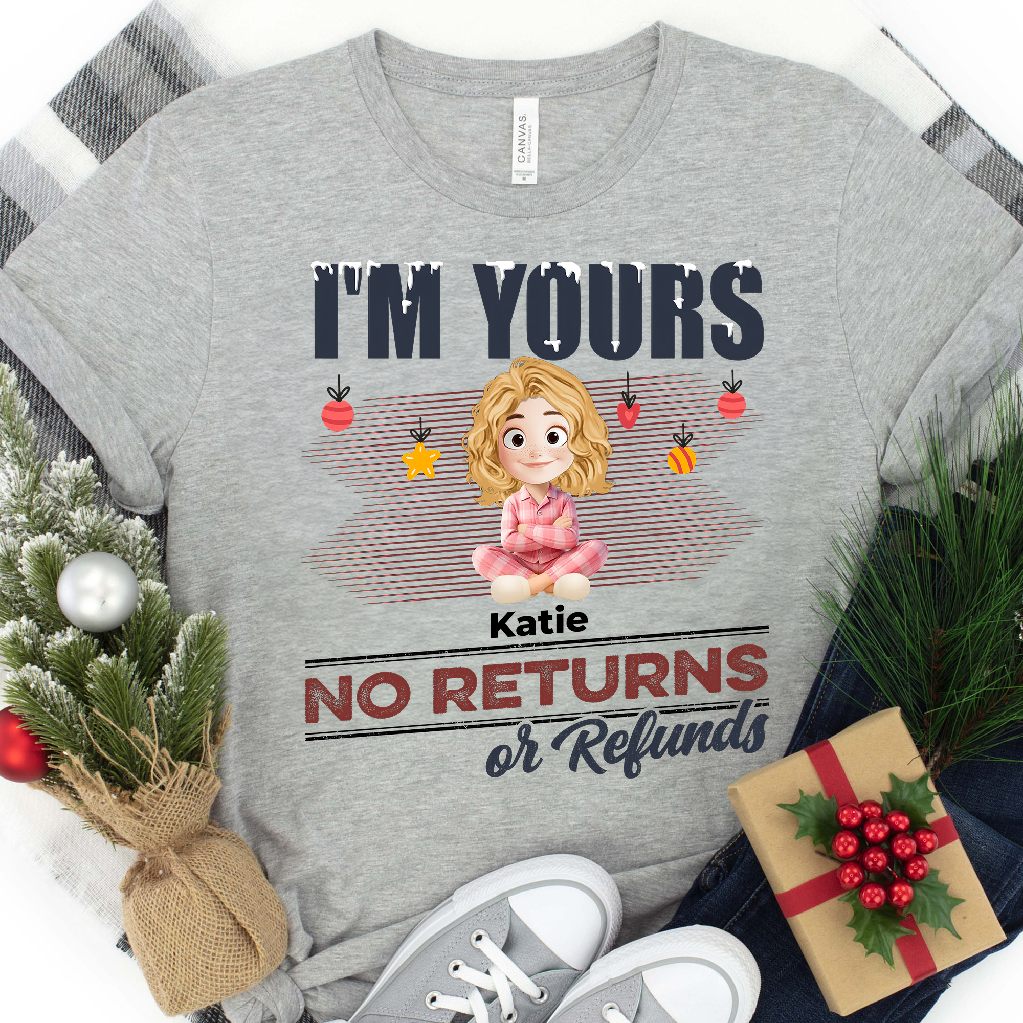 I'm Yours - Custom Name and Appearance Shirt - Personalized Custom T-shirt