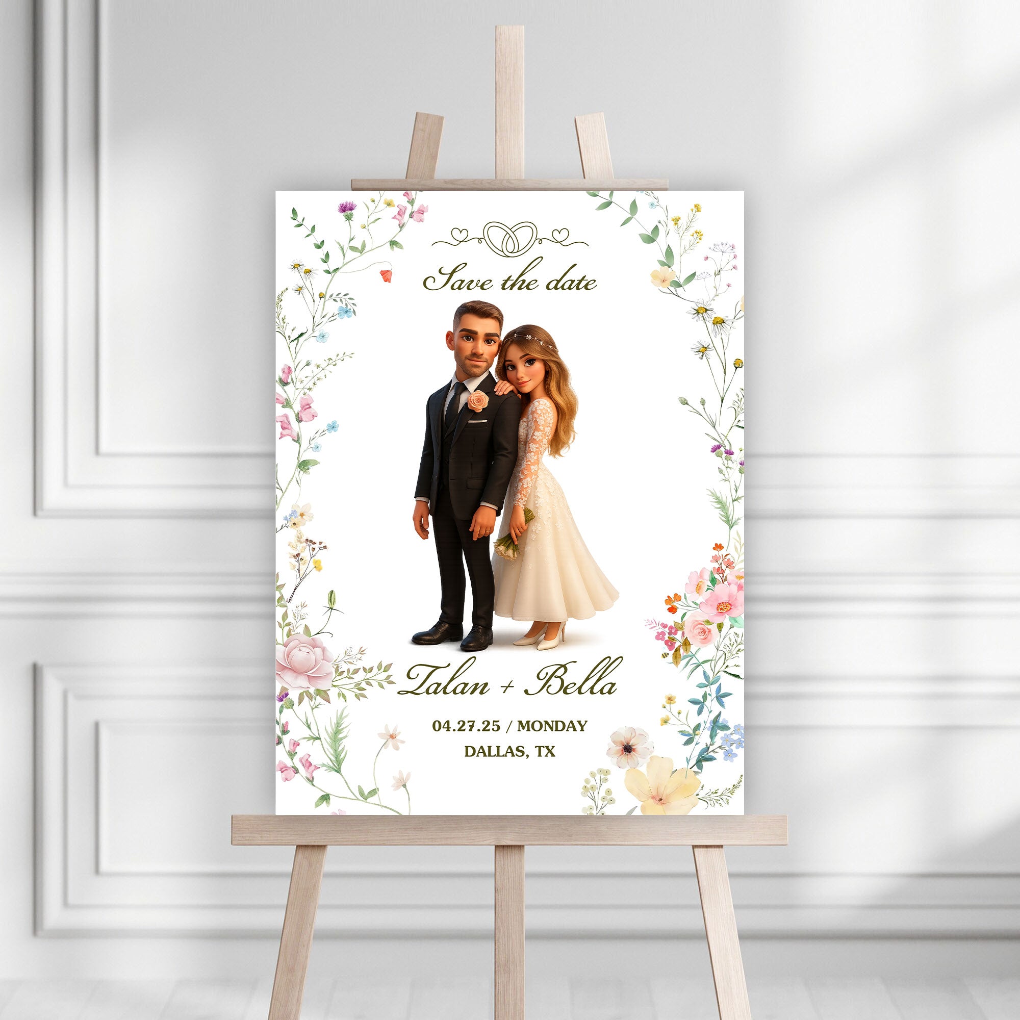 Save The Date - Wedding Law Sign - Custom Name and Photo Wedding Law Sign