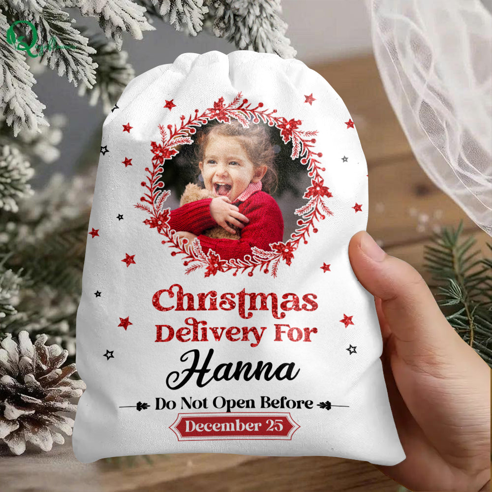 Special Delivery - Custom Photo Christmas Bag - Christmas Sack Gift for Kids
