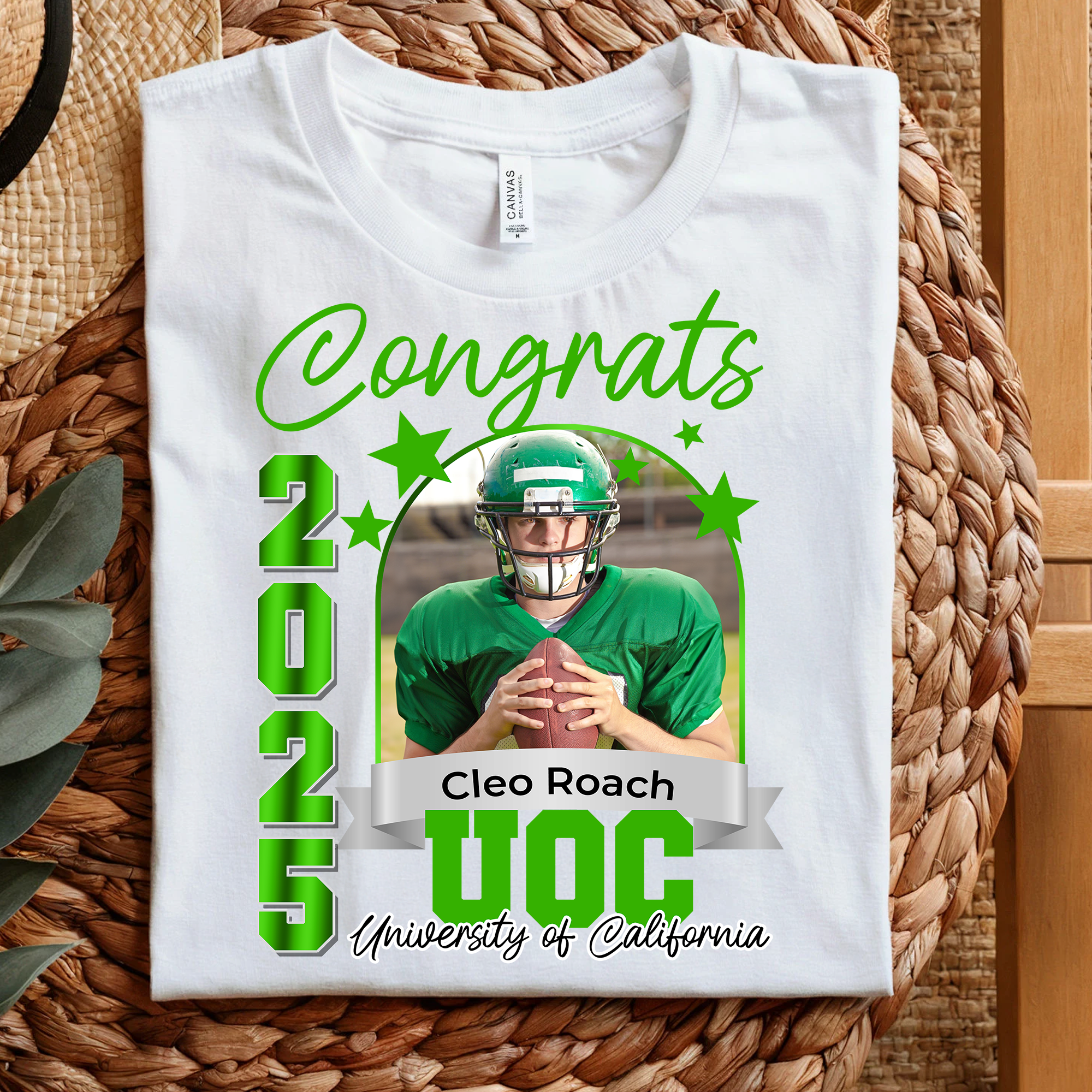 Congrats 2025 Custom Graduation Shirt Upload Photo T-shirt Personalized Graduation Gift