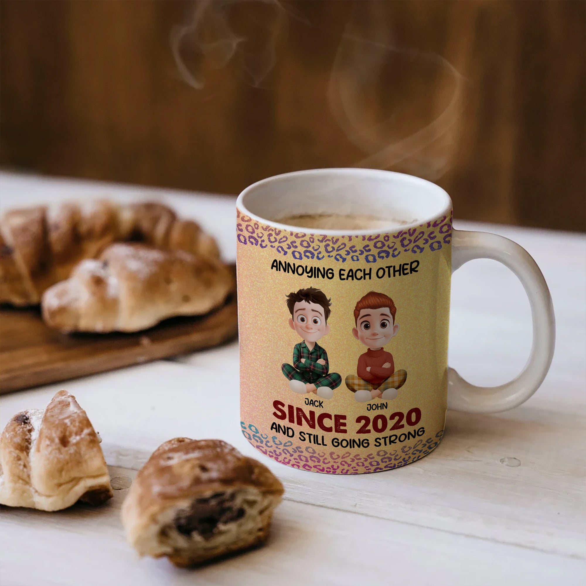 Couple Gift - Custom Name and Appearance - Personalized Custom Mug - Anniversary Gift