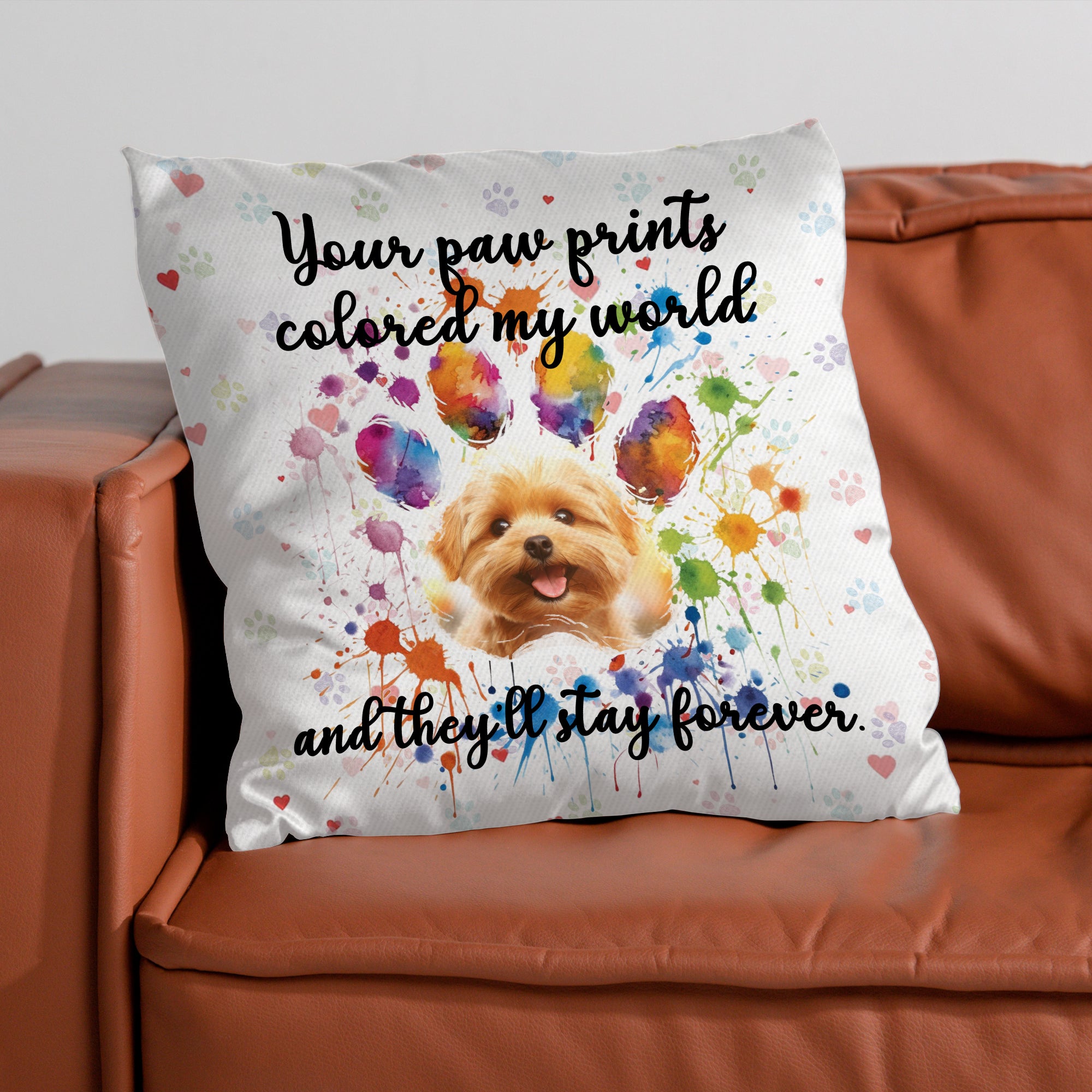Custom Photo - Personalized Pet Memorial Pillow - Sympathy Gift