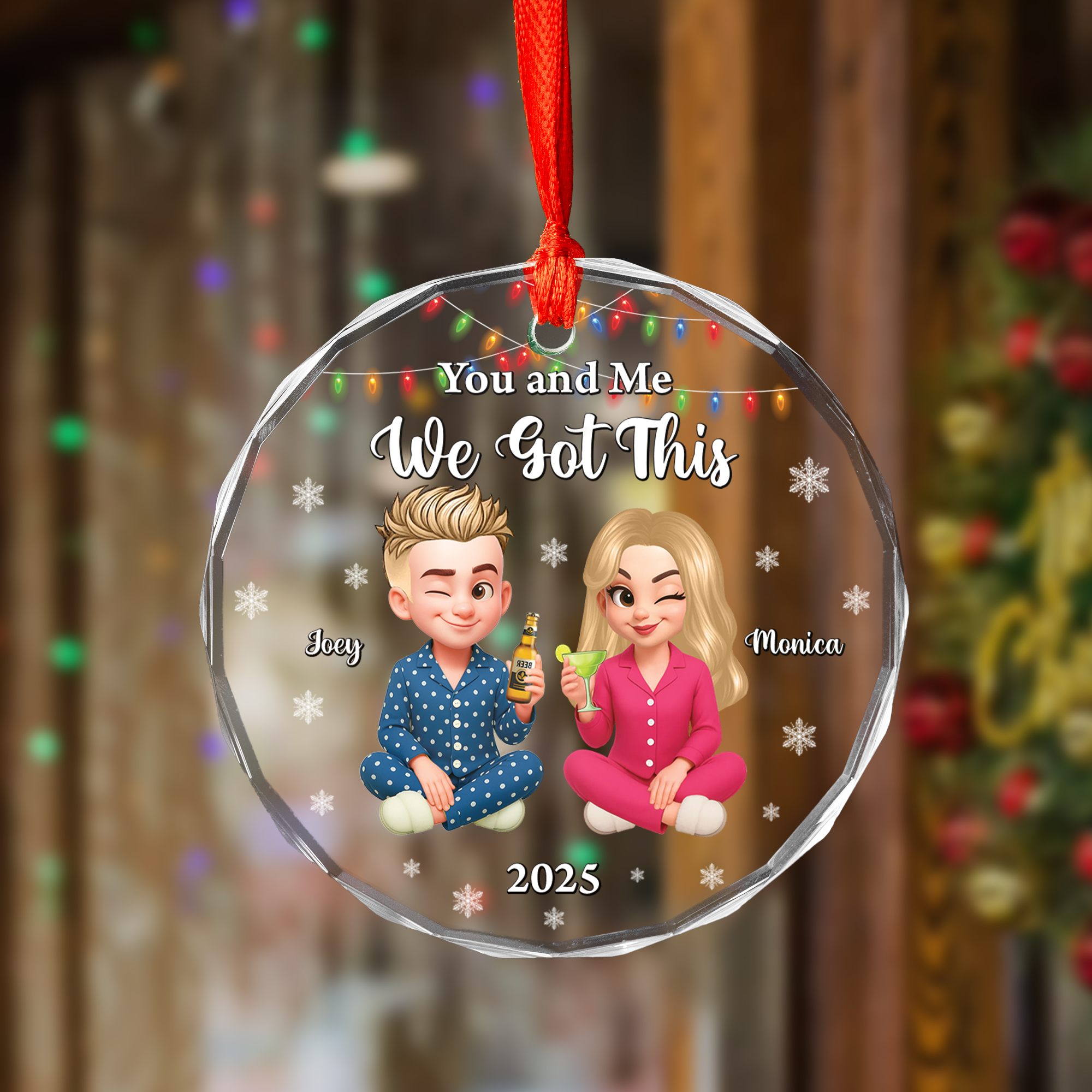 We Got This - Custom Name and Appearance  - Personalized Custom Glass Ornament