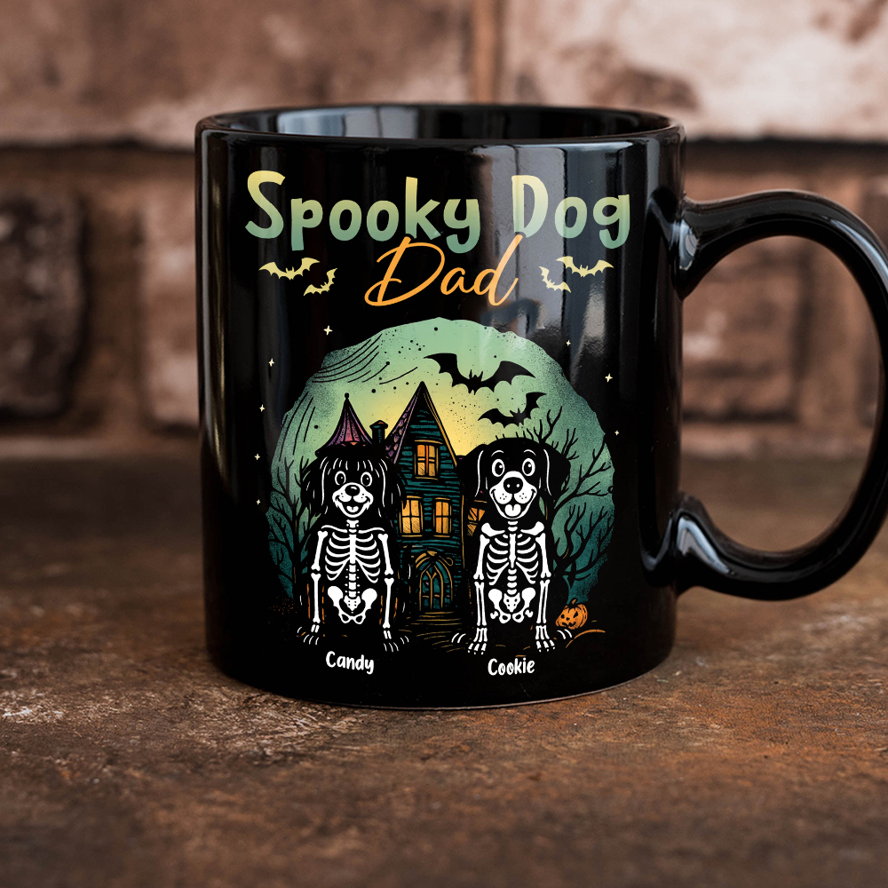 Spooky Dog - Custom Dog Name - Personalized Custom Mug - Halloween Gift