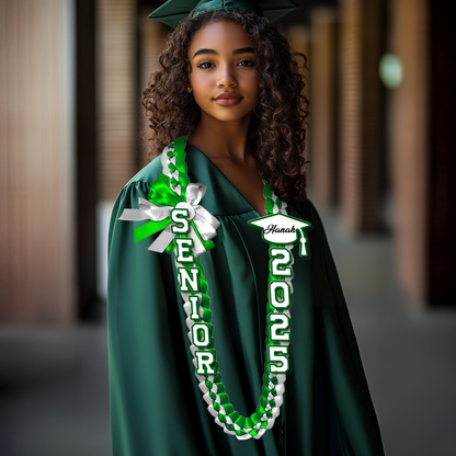 2025 Graduation Lei Custom Name - Personalized Graduation Lei - Senior 2025