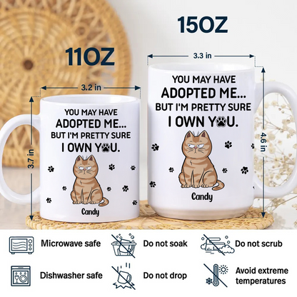We Own You - Cat Lover Mug - Personalized Custom Mug