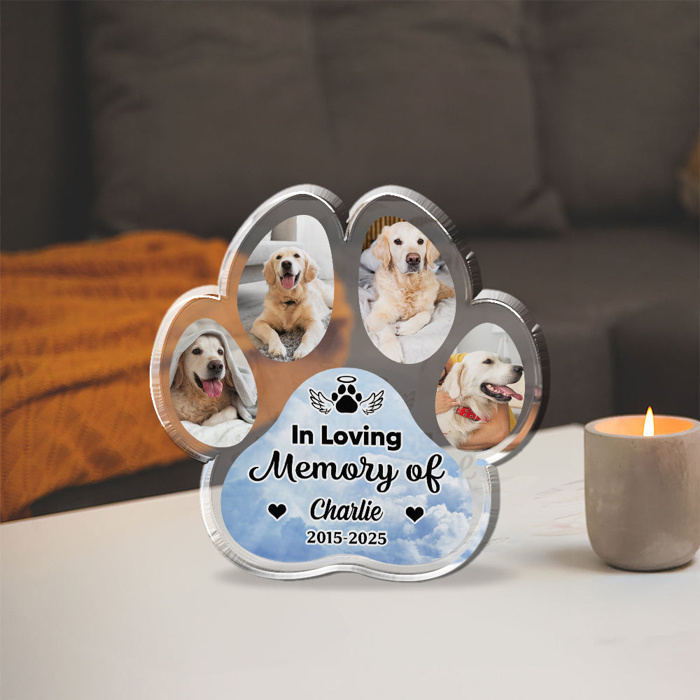 Memorial Pet Gift - Custom Photo Acrylic Block - Custom Acrylic Block Plaque
