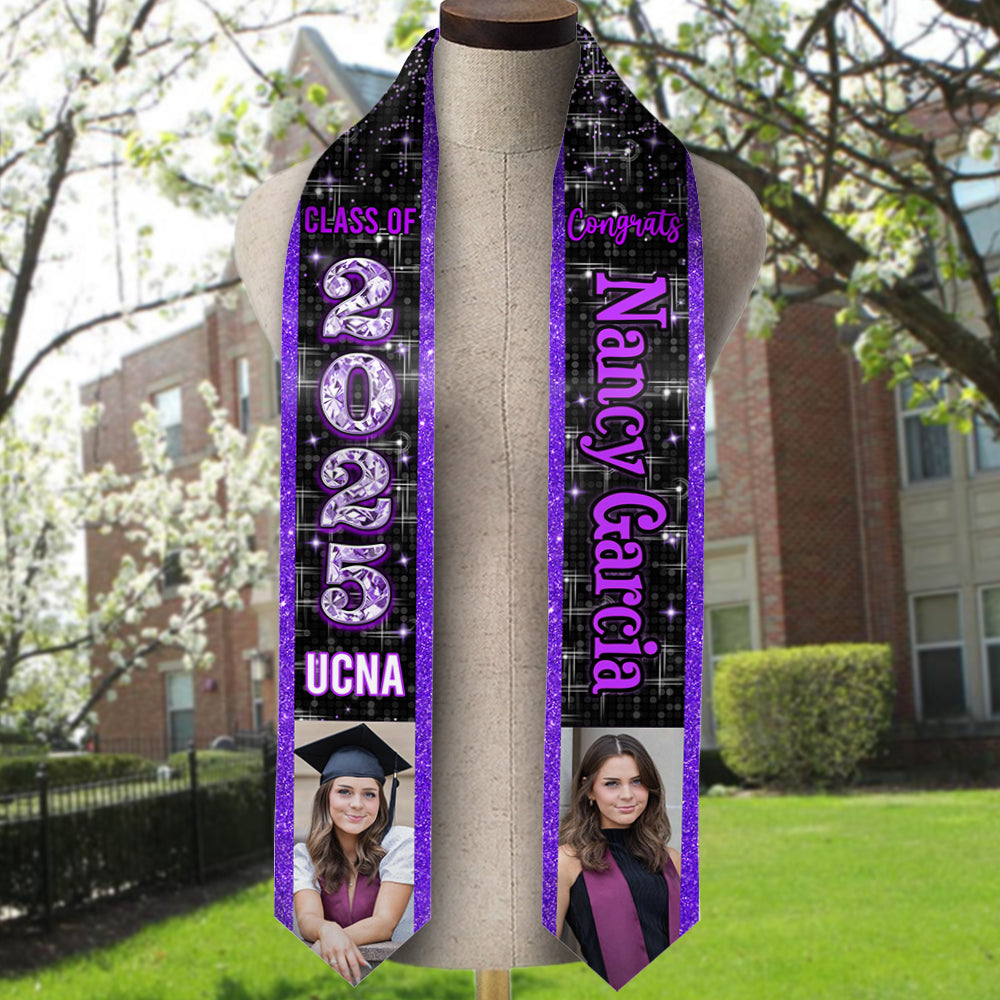 Class Of 2025 Graduation Stoles Personalized Photo Graduation Gift