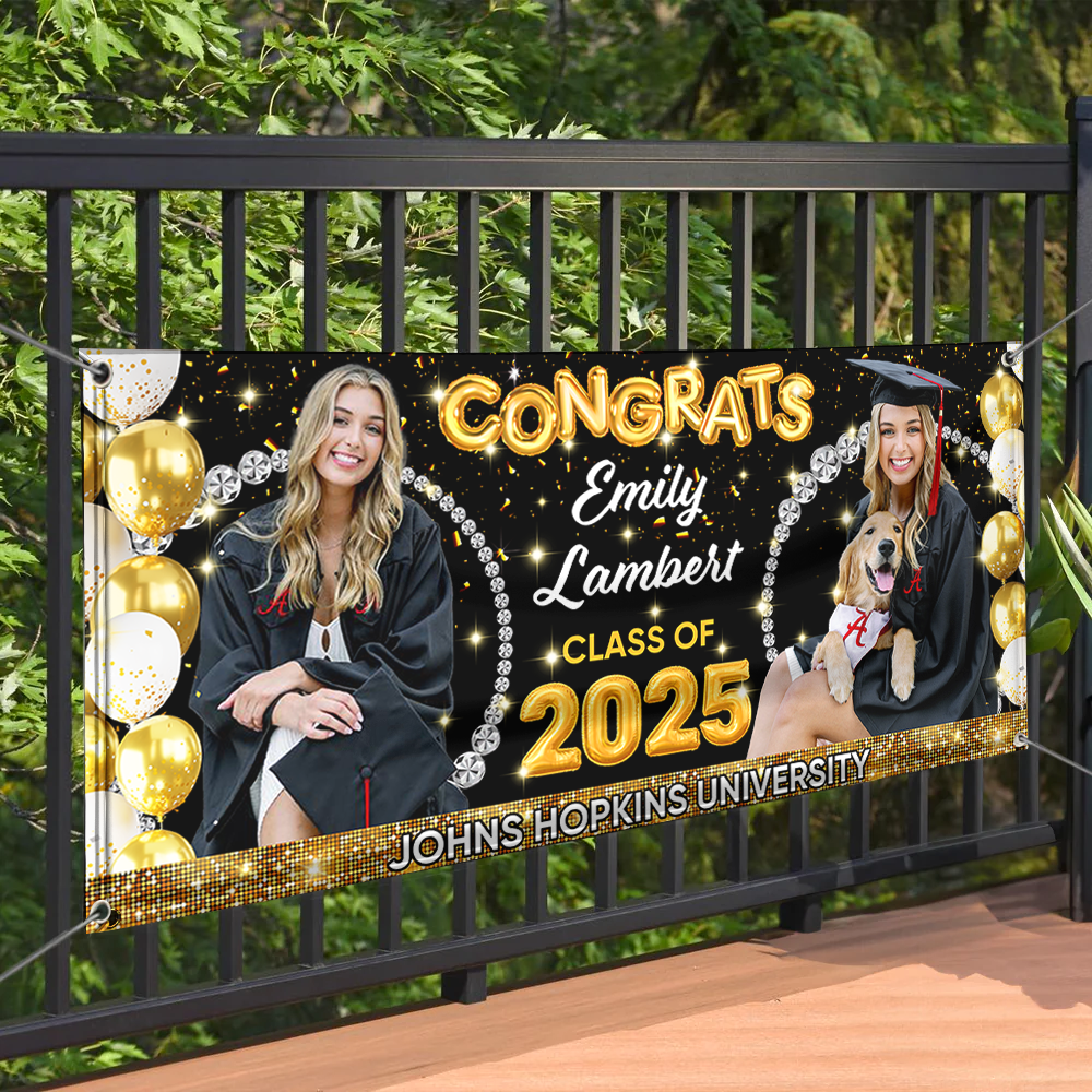 Graduation Class Of 2025 Personalized Photo Banner - Graduation Gift