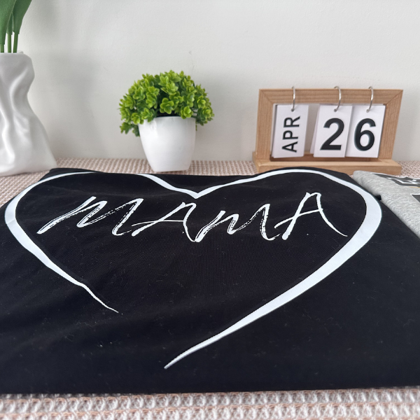Mama Graphic T-Shirt – MOM Letter Design Unisex Heavy Cotton Tee | Mother’s Day Gift for Mom | Soft Casual Everyday Shirt