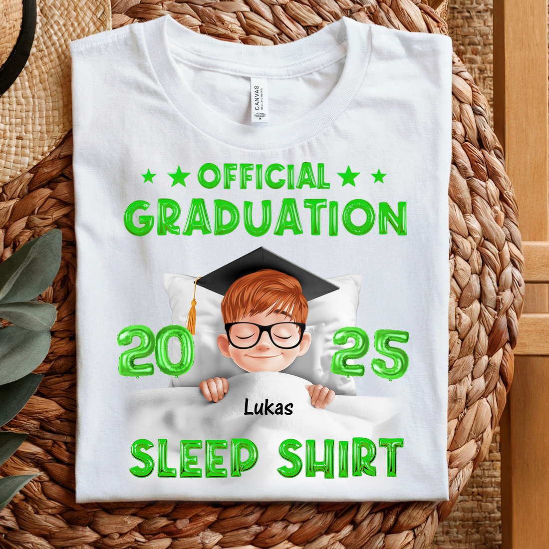 Official Graduation 2025 Sleep Shirt Personalized Graduation T-Shirt