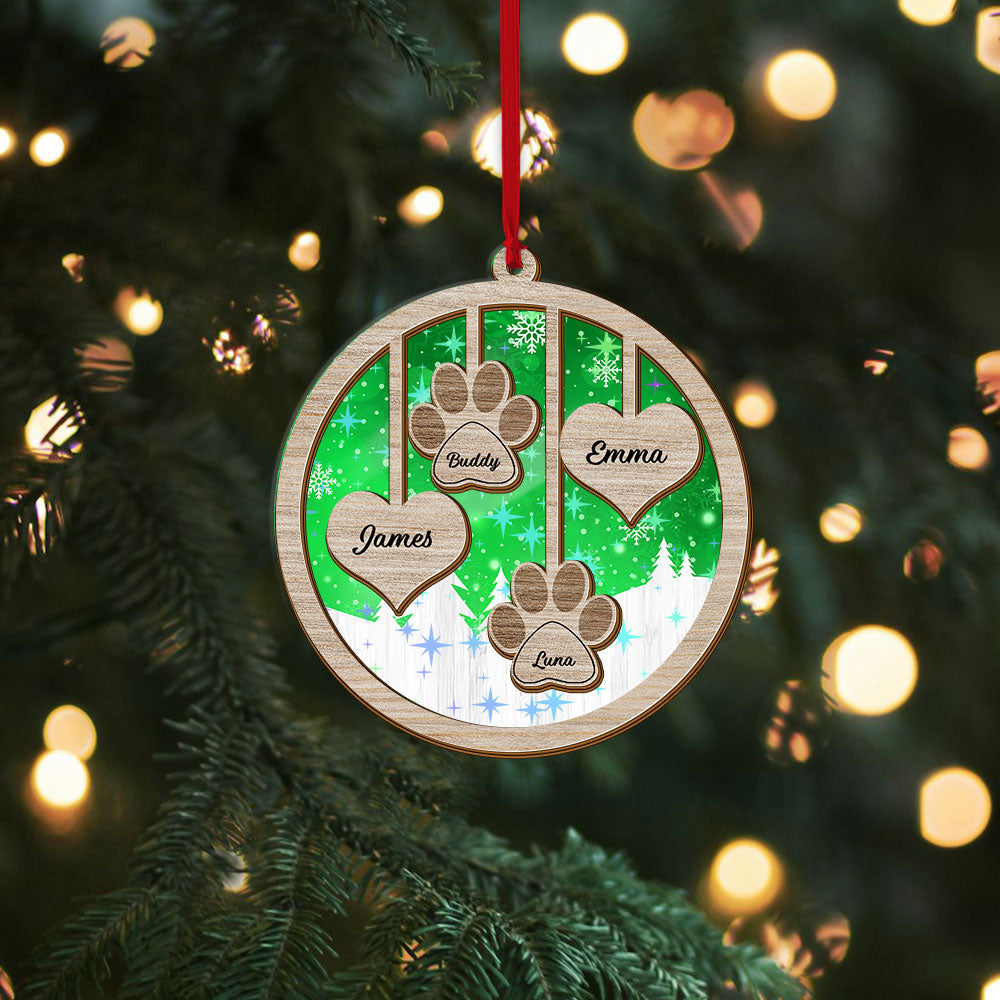 Family Ornament Ornament 2-layered  - Custom Shape Hologram Ornament