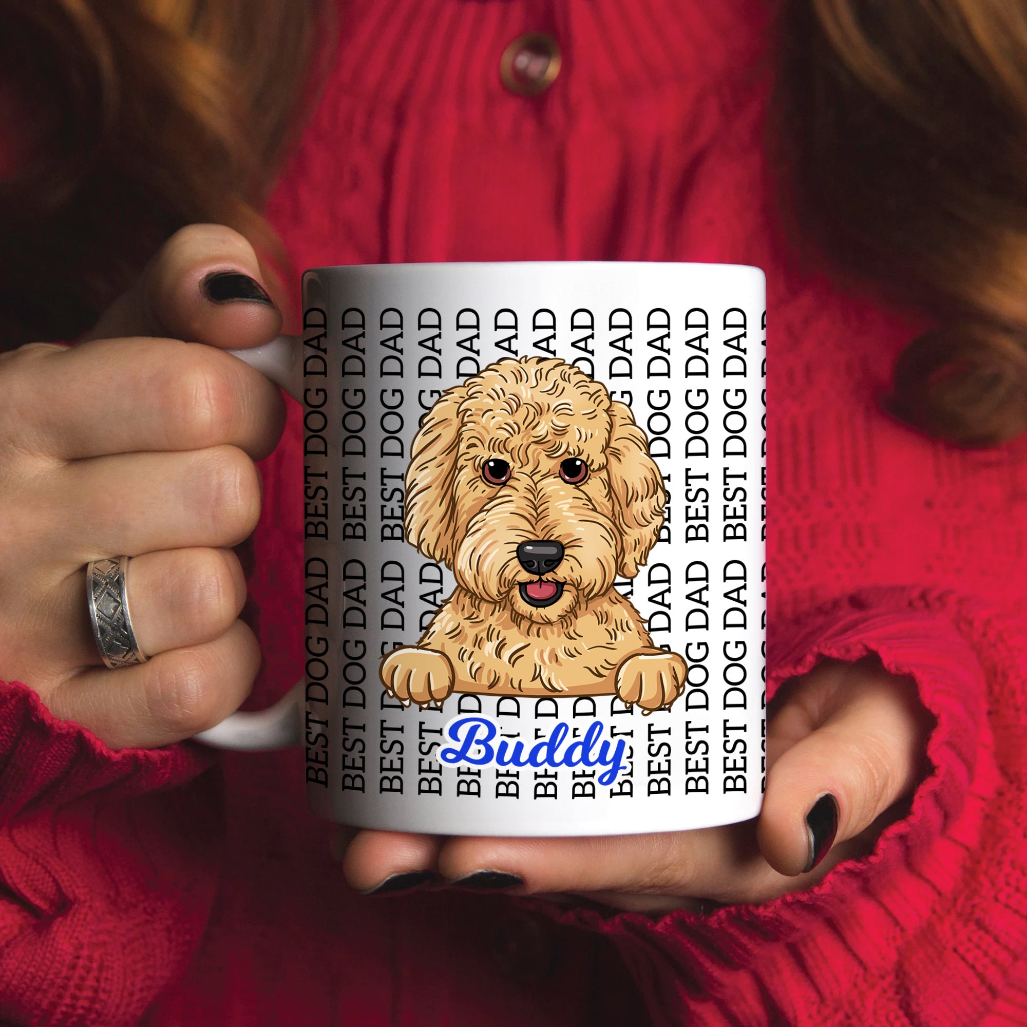 Hidden Words Dog Lover Mug - Personalized Custom Mug