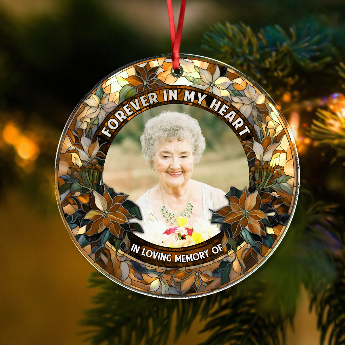 My Soul Knows You Are At Peace - Personalized Custom Glass Ornament