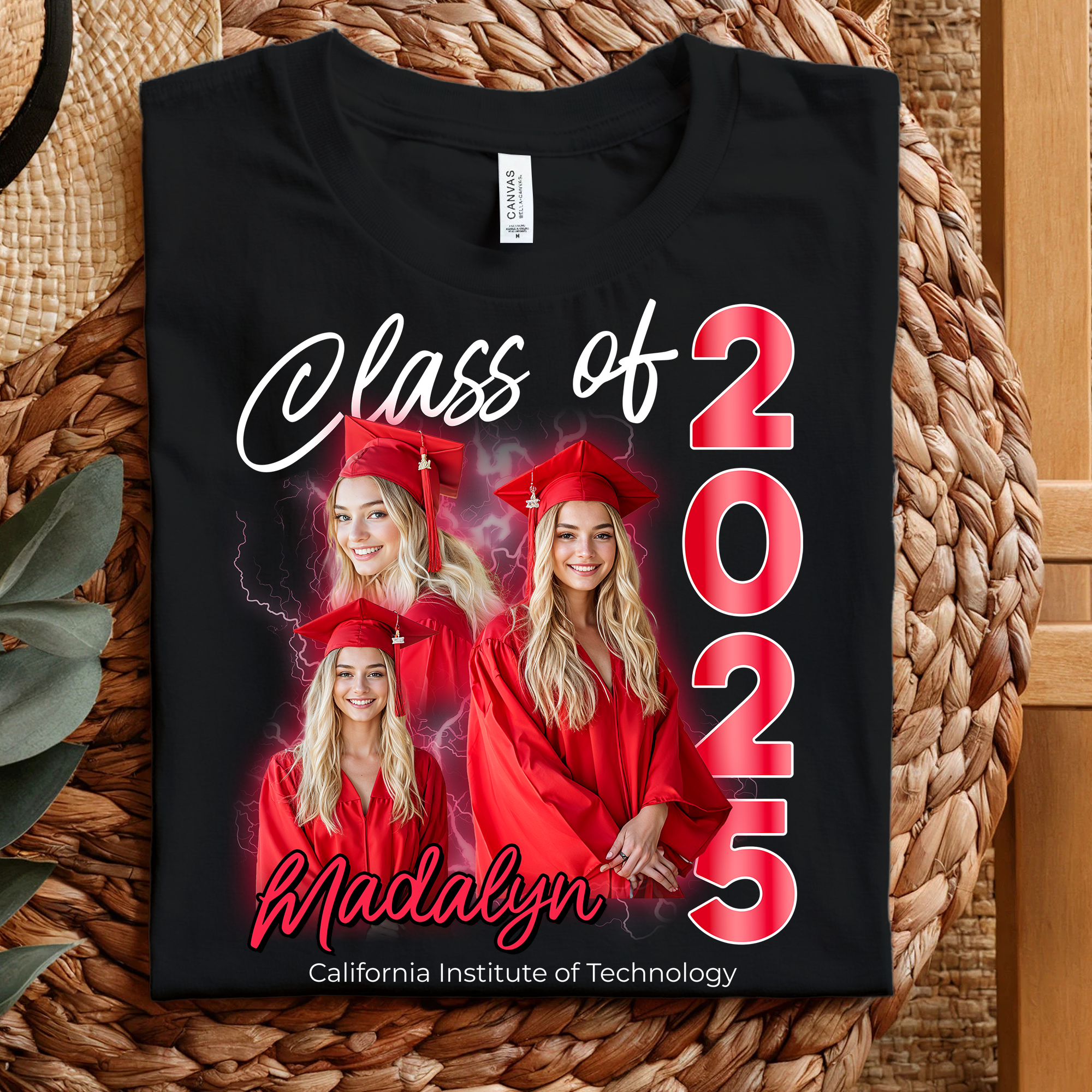 Class Of 2025 Custom Graduation Shirt Personalized Photo T-shirt, Graduation Gift