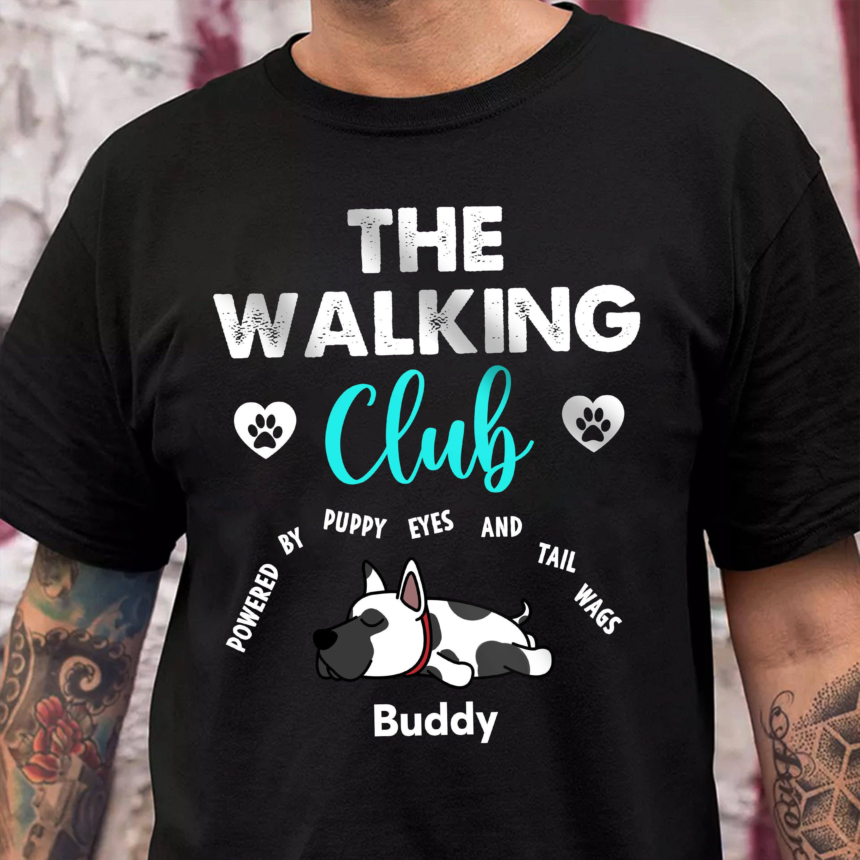 The Walking Club - Personalized Pet Lover Shirt Custom T-shirt, Gift for Pet Lover