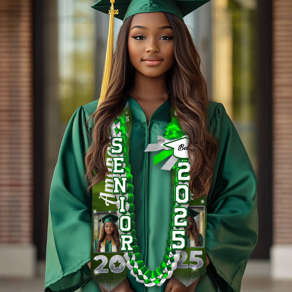 2025 Graduation Lei Custom Name - Personalized Graduation Lei - Senior 2025