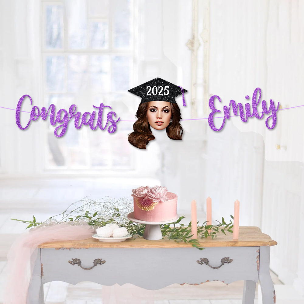 Graduation Party Decor – Custom Alphabet Name Bunting