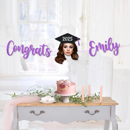 Graduation Party Decor – Custom Alphabet Name Bunting