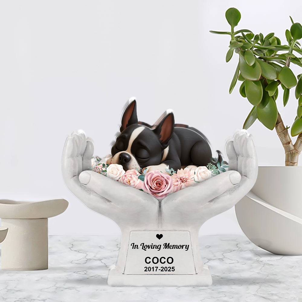 In Loving Memory - Pet Memorial  - Custom Shape Acrylic Block Plaque