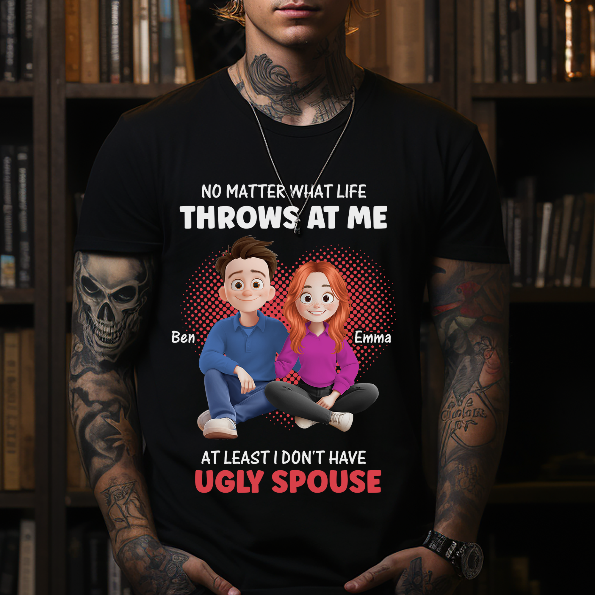 Couple Gift - Custom Name and Appearance - Personalized Shirt Custom T-shirt