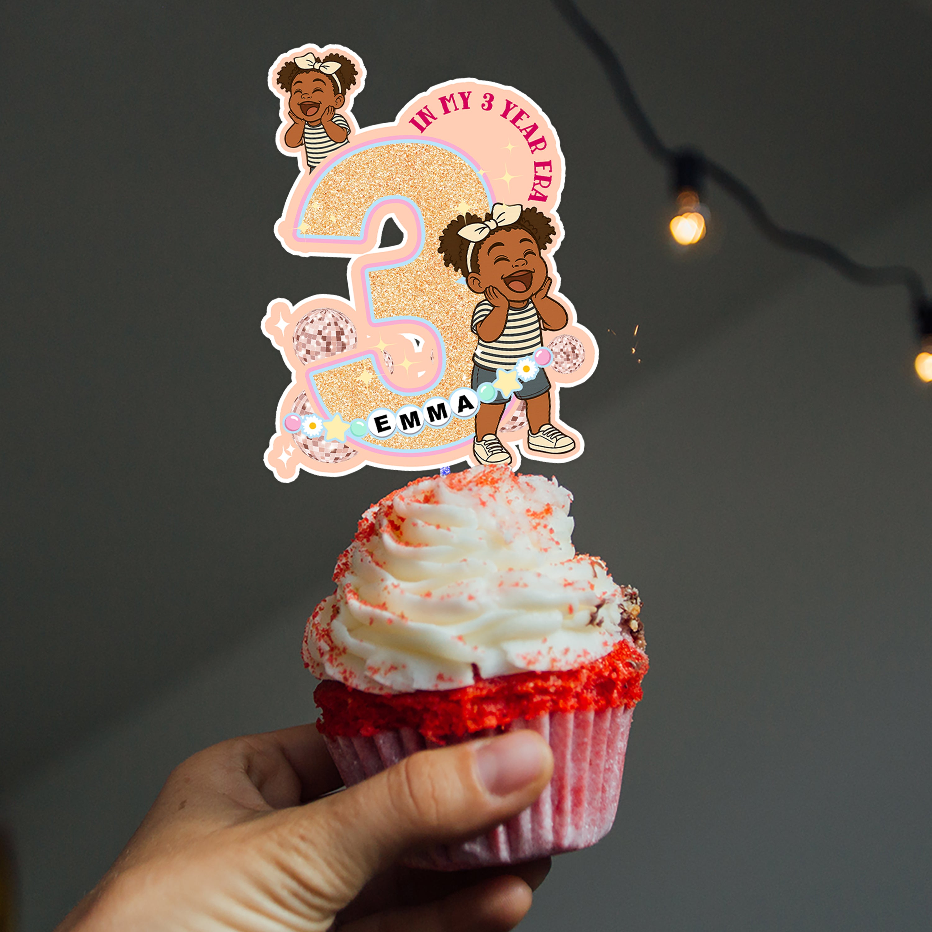 In My Birthday Era - Custom Birthday Party Face Cupcake Toppers, Graduation Decorations, Physical Product