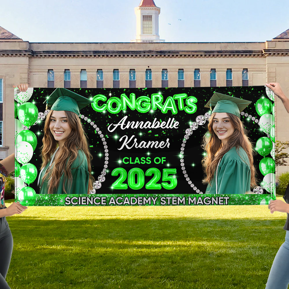 Graduation Class Of 2025 Personalized Photo Banner - Graduation Gift