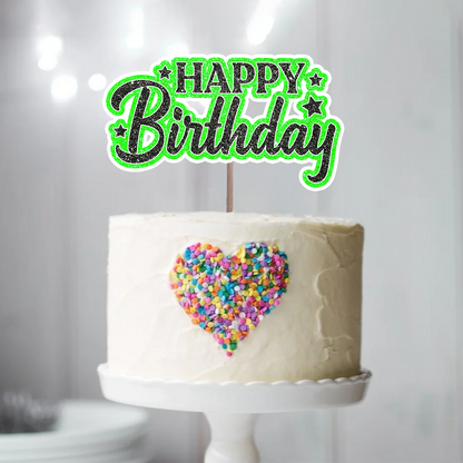 Happy Birthday Face Photo - Custom Birthday Party Face Cupcake Toppers, Birthday Decorations, Physical Product